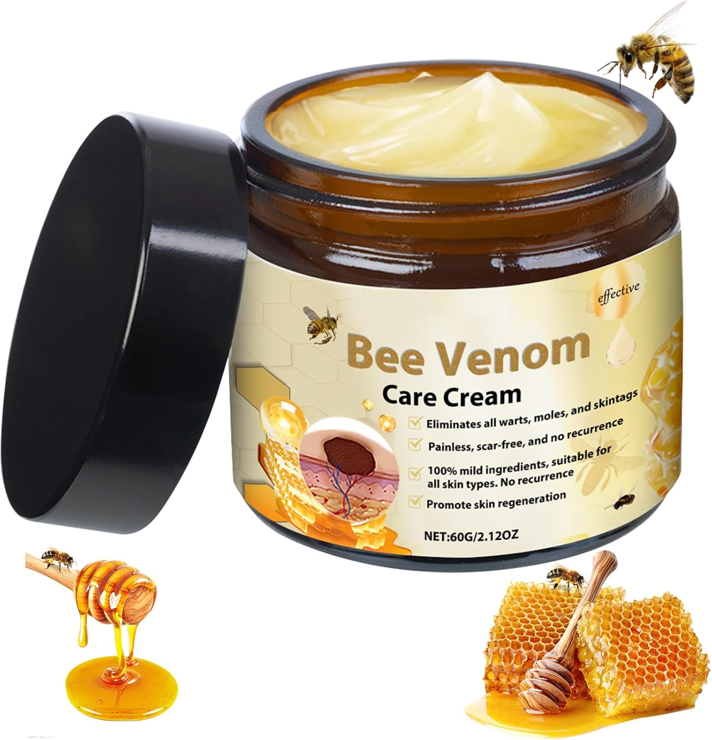 crema reparadora de veneno de abeja 60g