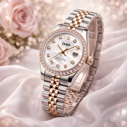 Reloj tipo Rolex mujer - blanco