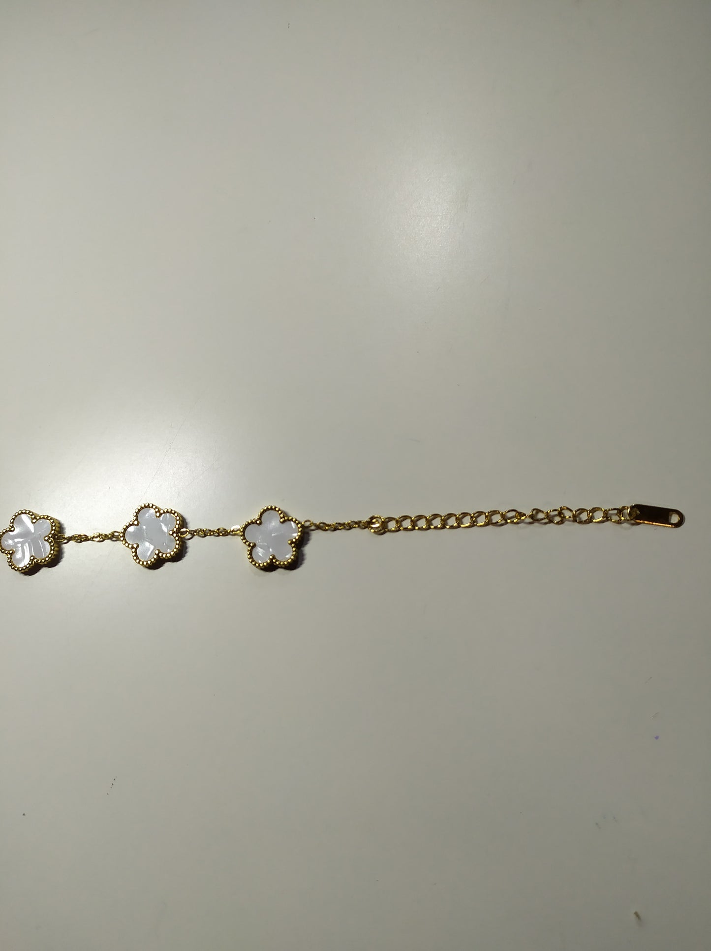 pulsera trebol de cinco hojas blanco - additional image 12