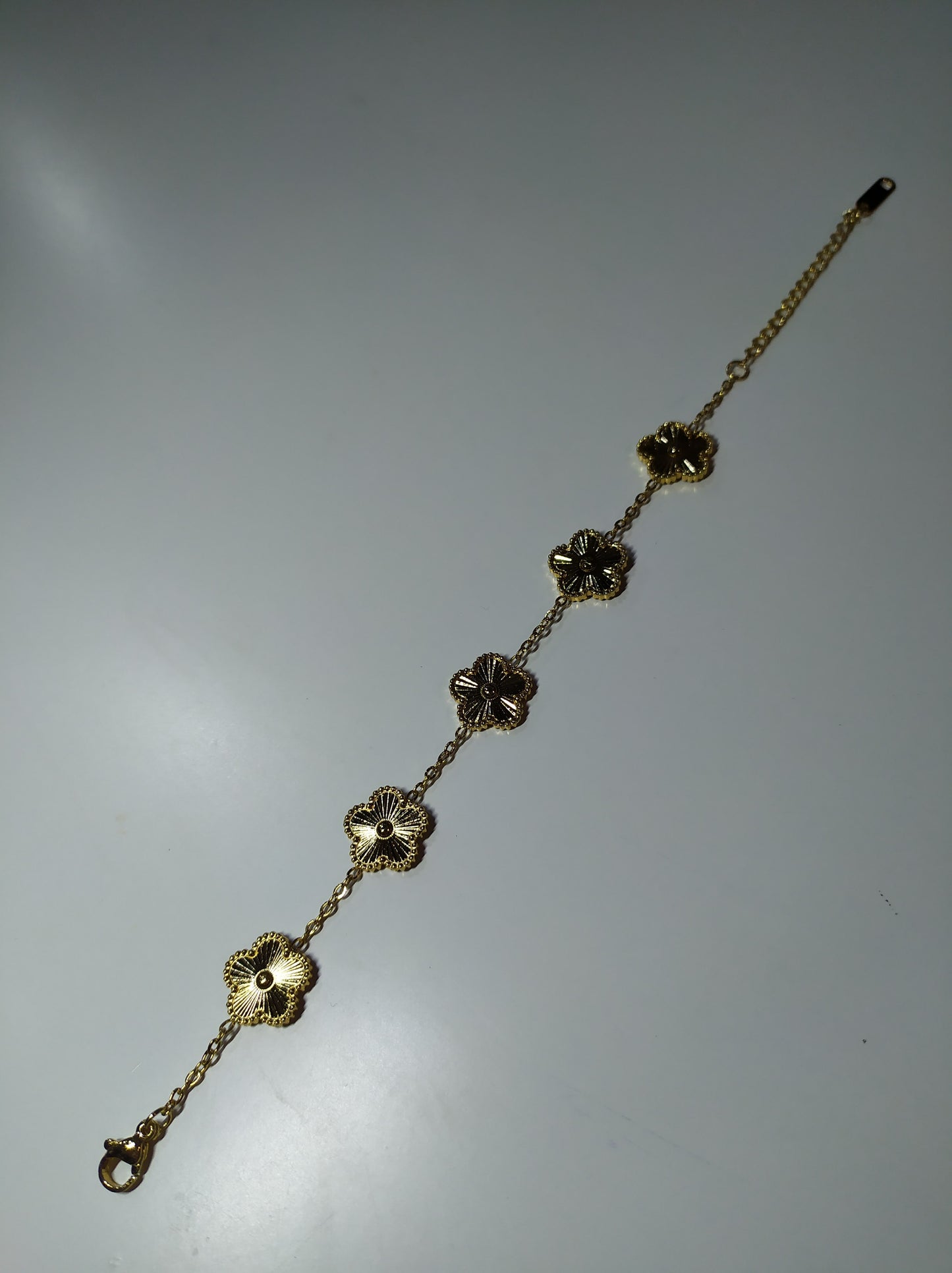 pulsera trebol de cinco hojas oro - additional image 13