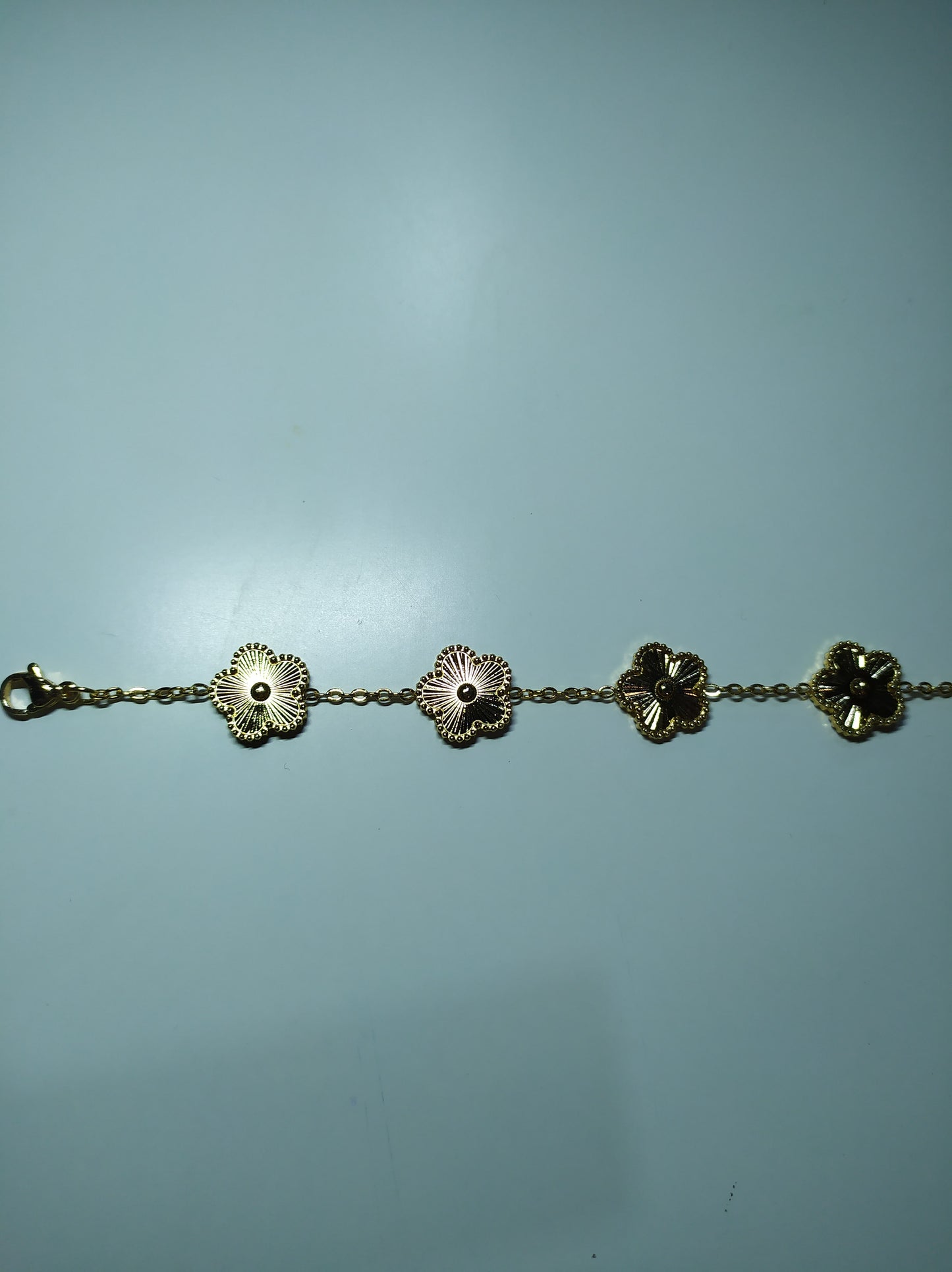 pulsera trebol de cinco hojas oro - additional image 14
