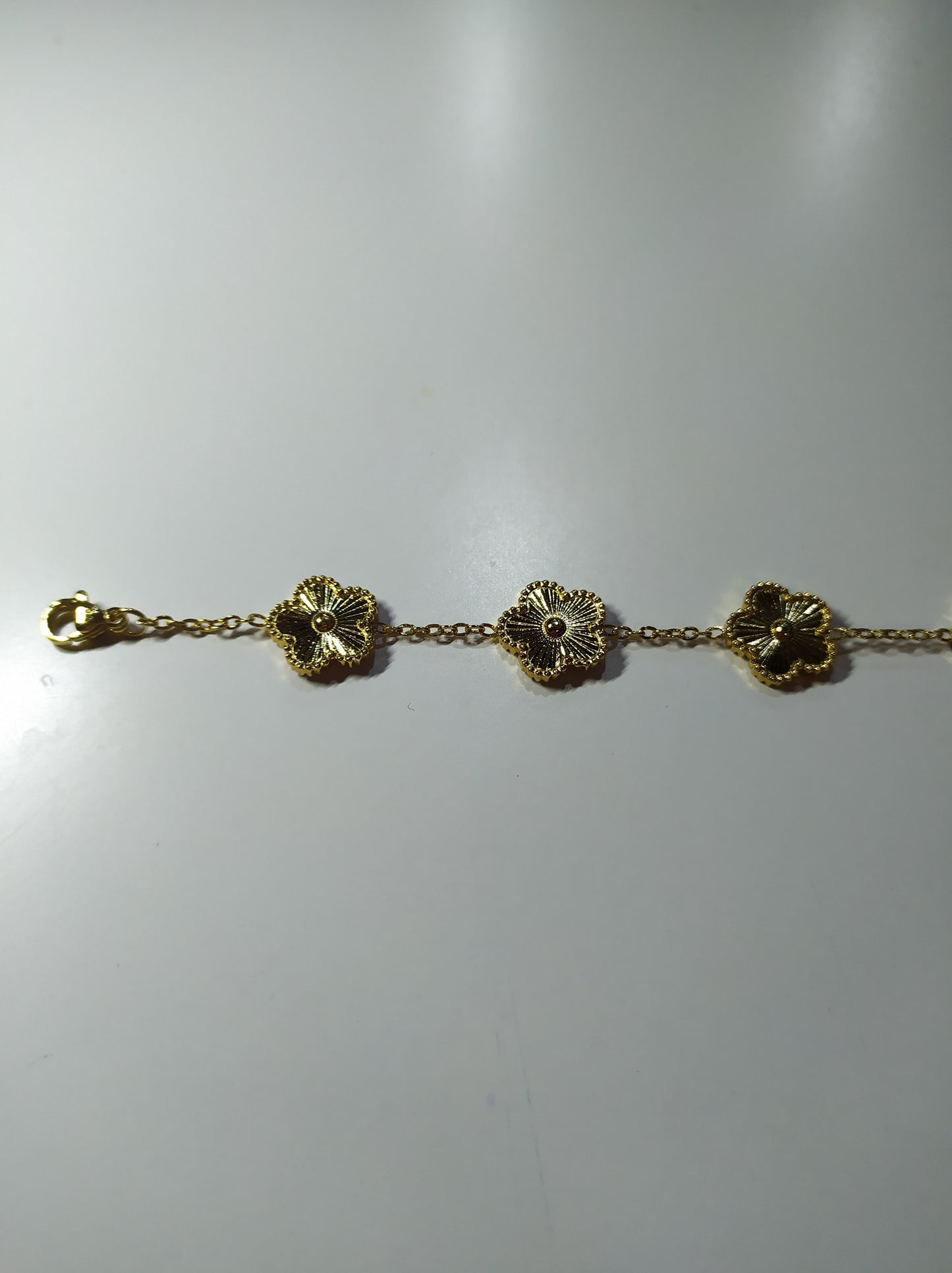 pulsera trebol de cinco hojas oro - additional image 16