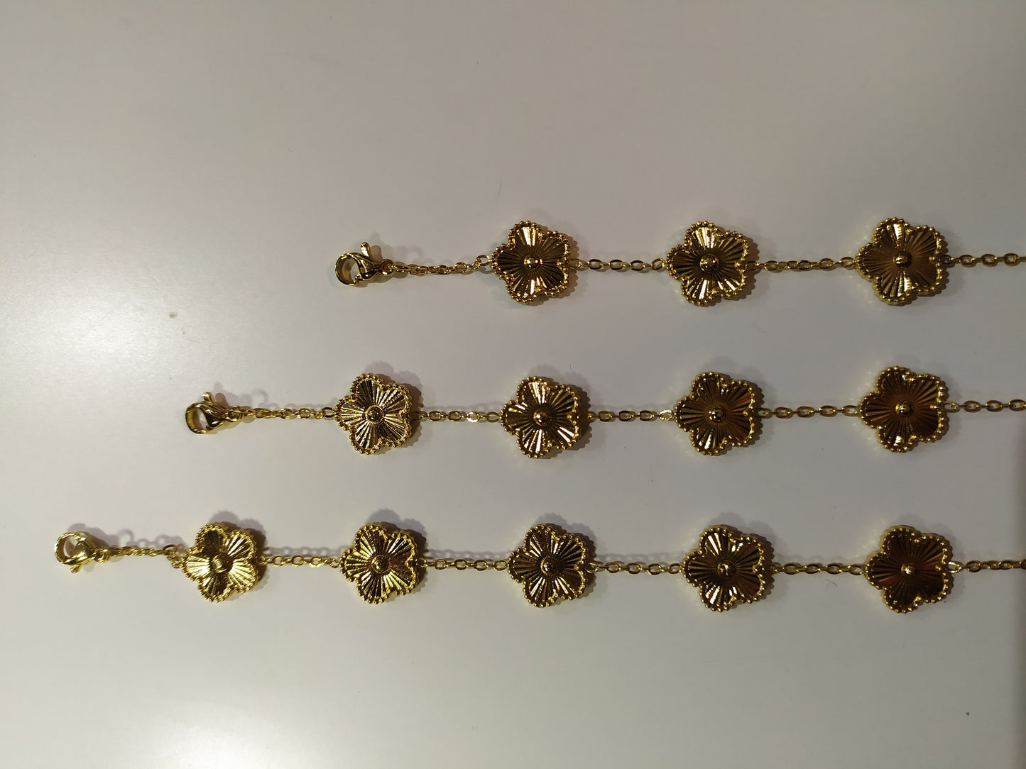 pulsera trebol de cinco hojas oro - additional image 11