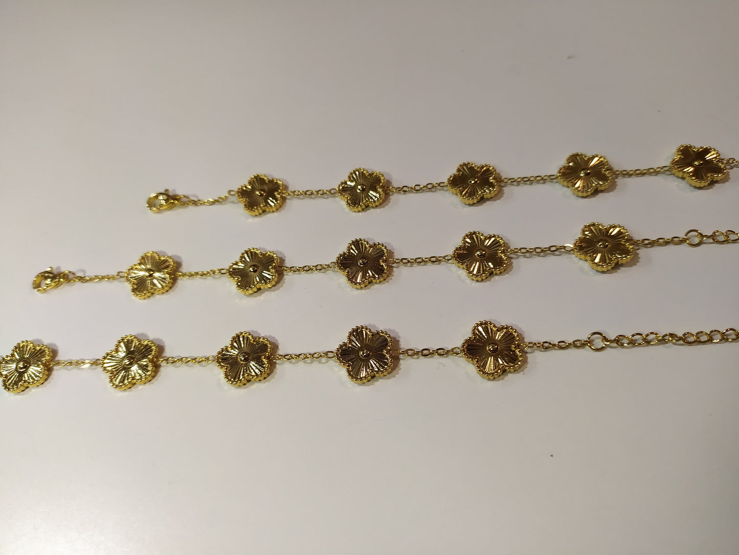 pulsera trebol de cinco hojas oro - additional image 12